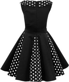 img 3 attached to 👗 Stylish Vintage Polka Dot Girls' Clothing by BlackButterfly Alexia
