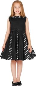 img 2 attached to 👗 Stylish Vintage Polka Dot Girls' Clothing by BlackButterfly Alexia