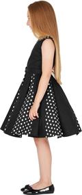 img 1 attached to 👗 Stylish Vintage Polka Dot Girls' Clothing by BlackButterfly Alexia