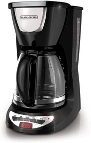 img 4 attached to Premium Black & Decker DCM100B Programmable Coffeemaker: 12-Cup Glass Carafe, Sleek Black Design