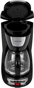 img 3 attached to Premium Black & Decker DCM100B Programmable Coffeemaker: 12-Cup Glass Carafe, Sleek Black Design