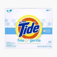 🌊 tide free & gentle he turbo powder laundry detergent: powerful cleaning for 68 loads, 95 oz logo