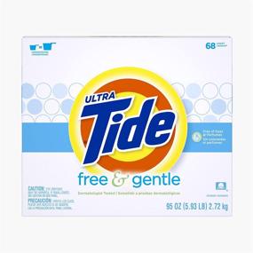 img 4 attached to 🌊 Tide Free & Gentle HE Turbo Powder Laundry Detergent: Powerful Cleaning for 68 Loads, 95 Oz