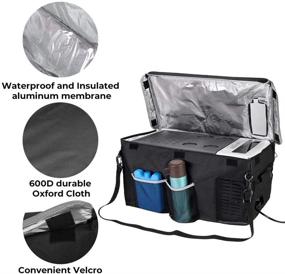 img 2 attached to 👜 F40C4TMP Insulated Protective Cover Transit Bag: Enhance Your 20 Quart Portable Refrigerator Fridge Experience!