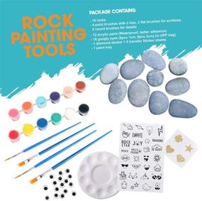img 3 attached to Rock Painting Kit For Kids