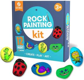 img 4 attached to Rock Painting Kit For Kids