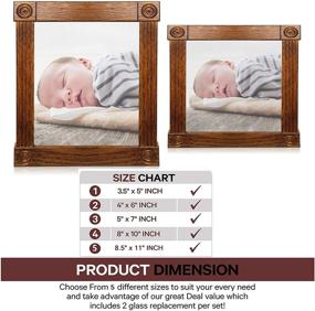 img 2 attached to 🖼️ Set of 2 Millcraft Products Picture Frames Glass Replacements – 1.77mm Ultra-Thick and Durable Glass – 4 Dimensions Available – Dust and Moisture Protection – Sized for 8.5x11 Frames