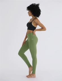 img 3 attached to ODODOS Leggings Workout Running Athletic