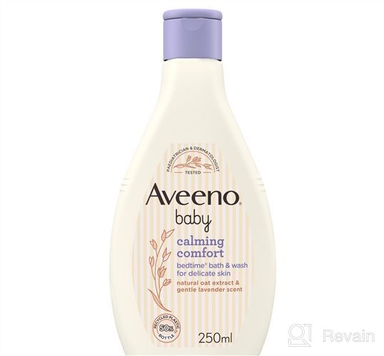 img 1 attached to Aveeno Baby Calming Comfort Bath: Lavender & Vanilla Scents, Gentle & Tear-Free Formula, Paraben & Phthalate-Free - 18 Fl Oz (Pack of 1) review by Kasey Storrs