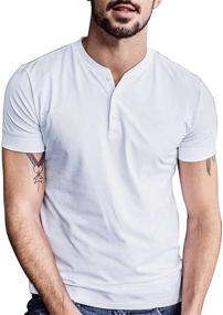 img 4 attached to 👕 Lotmat Active Buttoned T-Shirts