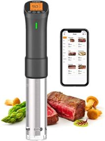 img 4 attached to Inkbird WiFi Sous Vide Culinary Precision Cooker - ISV-200W, 1000W Immersion Circulator with Timer and Recipes, Ultra-Quiet Sous-Vide Machine