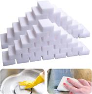 25pcs melamine sponge eraser, bulk pack magic foam cleaner for sink, oven, shower, tiles, shoes - no chemicals, durable, multifunctional logo