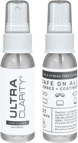 img 2 attached to 1 oz Eyeglass Cleaner Spray Bottle and 6 oz 👓 Refill Bottle - Ultra Clarity Eyeglass Cleaning Solution for Effective Cleaning