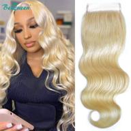 👩 bequeen 613 blonde lace front wigs | premium human hair closure wig | unprocessed blonde baby frontal wig | 16 inch, 4x4 closure bw #613 logo