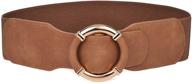 👗 women's elastic dress belt - stretchy wide waist vintage thick cinch pu leather by beltox logo