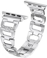 secbolt compatible rhinestone stainless wristband logo