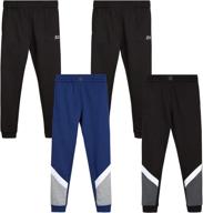 🏃 boys' rbx active warm up heather sweatpants: optimized for performance logo