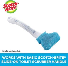 img 2 attached to 🚽 Scotch-Brite Basic Disposable Toilet Bowl Scrubber: 18 Refills in Blue, Easy Cleanup Solution