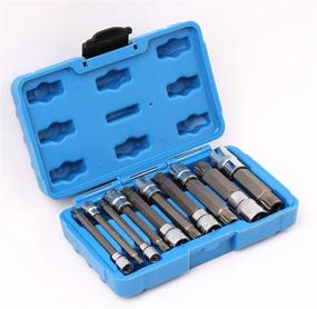 img 3 attached to 🔧 WINTOOLS 10Pcs XZN Triple Square Socket Kit - High-Quality Spline Socket Bit Set with Long Drive Metric Bits - Complete 4-Inch Kit for ¼“, ⅜”, and ½” Drive Ratchets