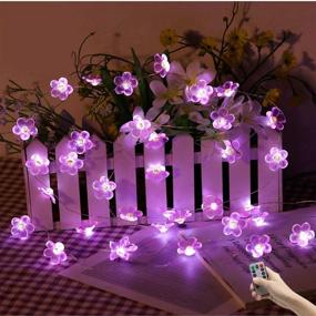 img 4 attached to HDNICEZM Fairy Pink Cherry Blossom String Lights - Waterproof 21ft 40 LEDs USB Plug in Lights for Spring, Nursery, Wedding, Dorm, Girls Bedroom, Baby Carriage Decoration