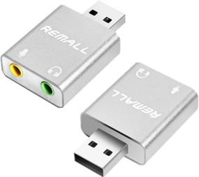 img 4 attached to 🔌 REMAUL USB Sound Card: 3.5mm External Adapter for Windows, MAC, Linux, Laptops, Desktops, PS5
