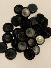 img 1 attached to Versatile Black Plastic Flush Type Plugs: Ideal for Seamless Integration and Enhanced Aesthetics