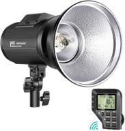 💡 neewer i4t ex 400w monolight for nikon: 2.4g ttl hss studio flash strobe with wireless trigger, modeling lamp, fast recycle time, lithium battery & bowens mount - 520 full power flashes логотип