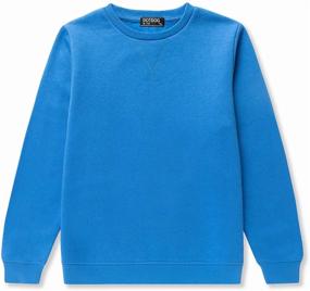 img 4 attached to 👕 DOTDOG Brushed Crewneck Pullover: Trendsetting Boys' Fashion Hoodies & Sweatshirts