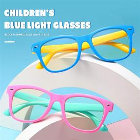 img 2 attached to AHXLL Blue Light Blocking Glasses For Kids 2Pack Computer Accessories & Peripherals