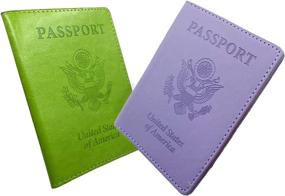 img 4 attached to Кожаный бумажник для паспорта Защита от прививок