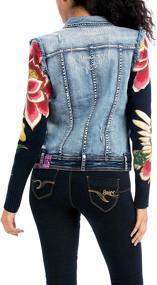 img 1 attached to 👚 Desigual Women's Patchwork Woven Jacket - Stylish and Trendy Design for Fashionable Appeal