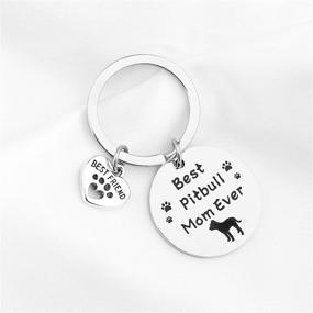 img 3 attached to 🐾 FUSTMW Dog Owner Gifts: Celebrate the Best Dachshund Mom Ever with this Paw Print Keychain – Perfect Dog Lover Gift for Pet Owners and Rescue Enthusiasts!