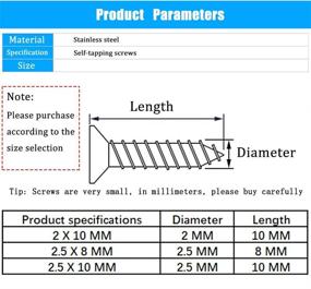 img 3 attached to 🔧 500PCS Tapping Hardware Mechanical Fastening