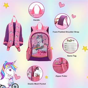 img 1 attached to HAPPYSUNNY Backpack Lightweight Preschool Kindergarten