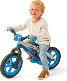 img 3 attached to 🚲 Chillafish Bmxie²: Lightweight Balance Bike for Kids 2-5 Years - Integrated Footrest, Footbrake, 12-inch Airless Tires, Adjustable Seat, Blue