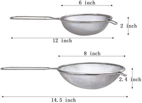 img 2 attached to Strainers Double Ear Stainless Strainer Vegetables