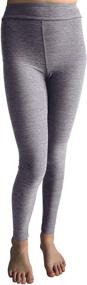 img 4 attached to 🩲 Stylish Heather Workout Leggings for Girls by POPINJAY - Girls' Clothing