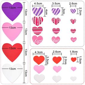 img 3 attached to 💖 Whaline 504 Pcs Valentine's Day Foam Hearts Set for Mother's Day DIY Crafts and Scrapbook Cards Decor - Colorful Foam Hearts, Adhesive Stickers, & Glue Point Sheets