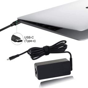 img 2 attached to 🔌 High-Quality 45W USB-C Power Adapter for Acer Chromebook Spin Series: CP311, CP315, CP713, CB5-312T, CP311-1H, CP311-2H, CP315-1H, CP315-1H-P8QY - Type C Power Supply