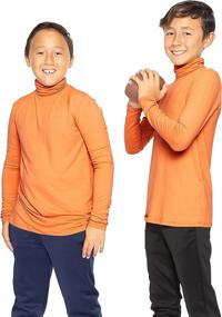 img 3 attached to 🧥 XL Boys' Clothing - Active Stretch Comfort Turtleneck Sleeve