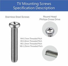 img 1 attached to 🔩 Versatile M6 Screws for Samsung TV: Ideal TV Mounting Screws in Various Sizes (10mm-35mm)