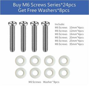 img 3 attached to 🔩 Versatile M6 Screws for Samsung TV: Ideal TV Mounting Screws in Various Sizes (10mm-35mm)