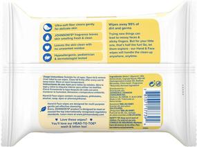 img 1 attached to 👶 Johnson's Hand & Face Baby Wipes, 25 Count (6-Pack)