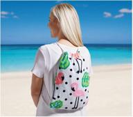 beach pool towel flamingo backpack logo
