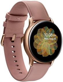 img 2 attached to Samsung Galaxy Active 2 Wi-Fi Stainless Steel Watch (40MM, International Version) - Pink Gold