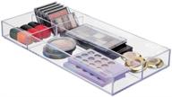 mdesign divided organizer bathroom countertop logo