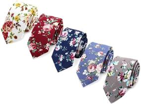 img 4 attached to 🌸 Wedding Floral Groomsmen Costume Accessories - Enhancing SEO