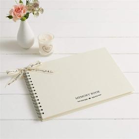 img 1 attached to 📚 Premium 12x8 Memory Book & 2 Sign Set for Funeral, Remembrance, Condolence, Celebration of Life - by Angel & Dove
