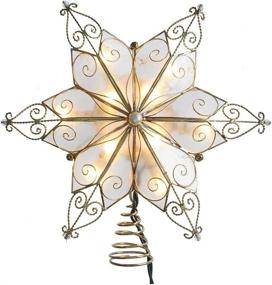 img 3 attached to 🌟 Kurt S. Adler Capiz Star Treetop with 10-Light 6-Point Design