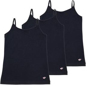 img 4 attached to Adjustable Layering Girls' Clothing: Lucky Me Camisoles for Tops, Tees & Blouses